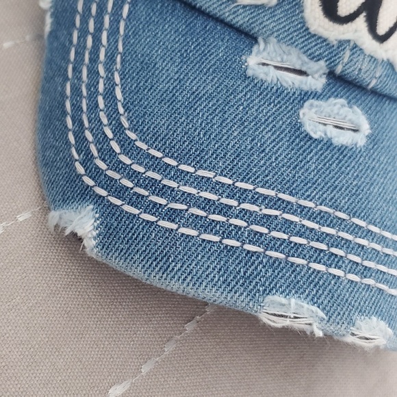 🌼SALE🌼 Denim DOG MOM Baseball cap - Picture 3 of 6